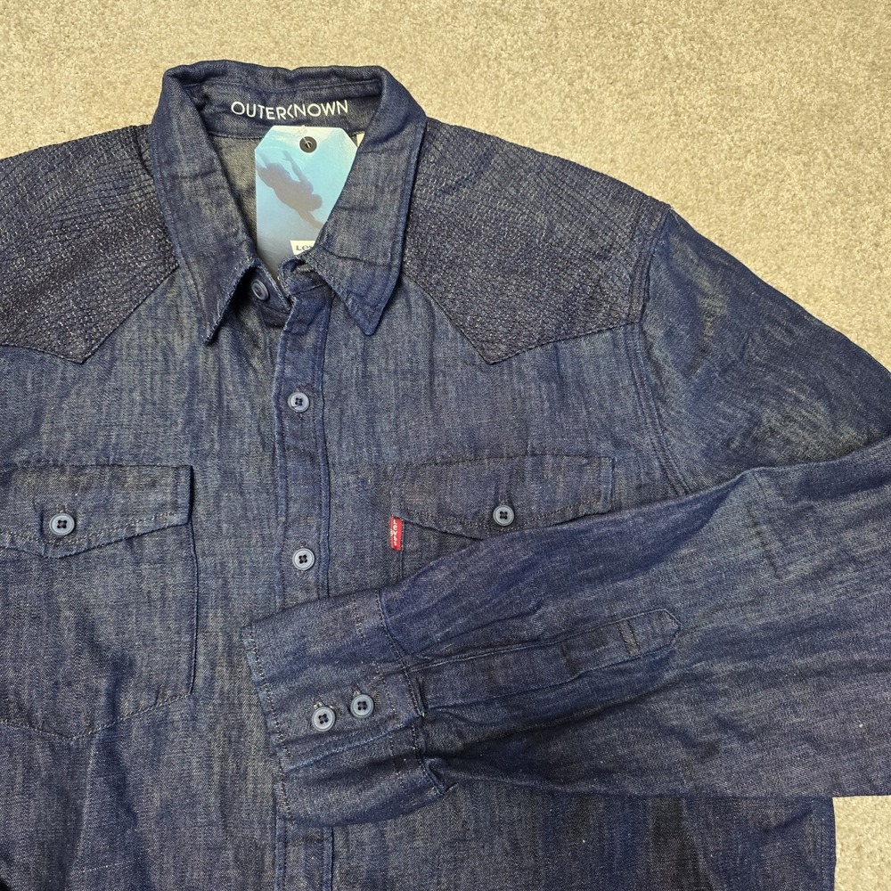 Outerknown Blue Casual Button Down Shirt